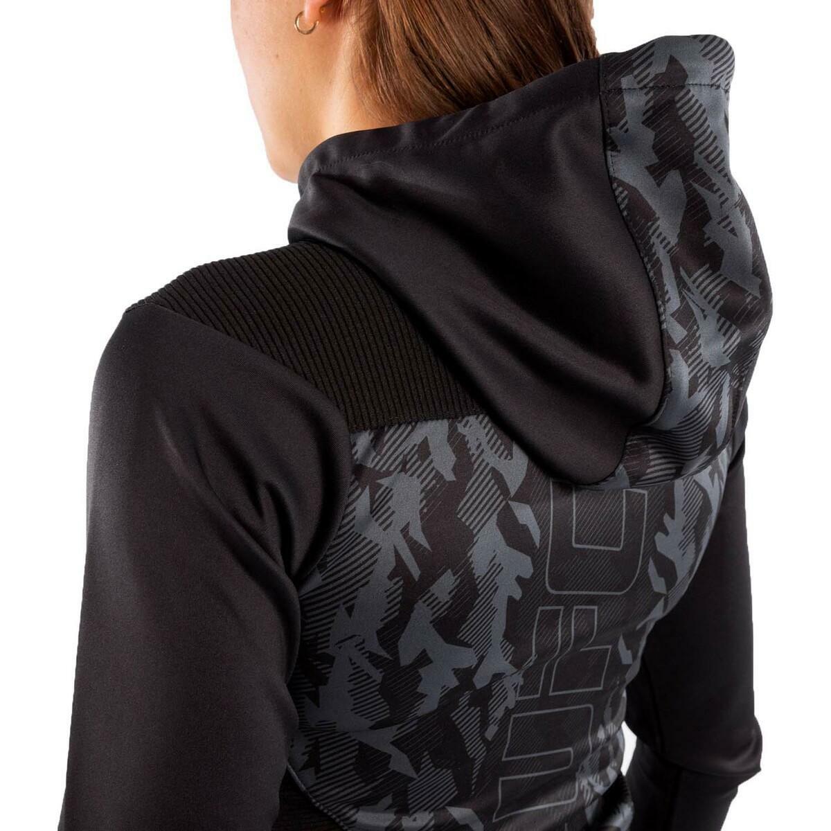 Black Venum UFC Authentic Fight Week Women's Zipped Hoodie    at Bytomic Trade and Wholesale