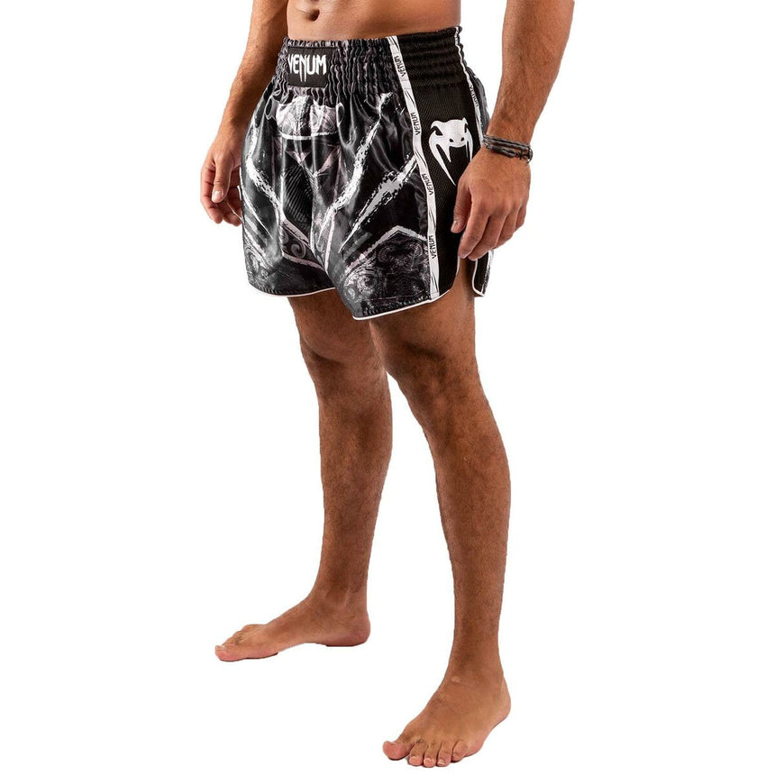 Black-White Venum Gladiator 4.0 Muay Thai Shorts    at Bytomic Trade and Wholesale