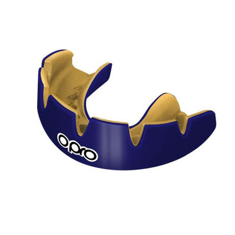 Opro Power Fit Braces Mouth Guard Blue/Gold   at Bytomic Trade and Wholesale