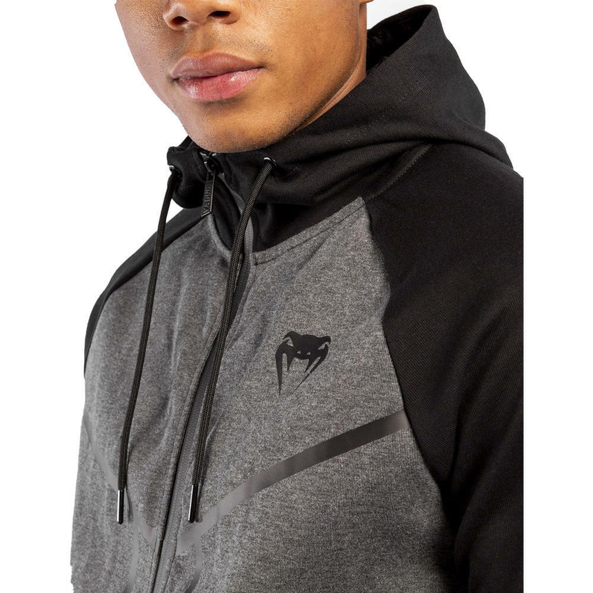 Grey Venum Laser X Connect Zipped Hoodie    at Bytomic Trade and Wholesale