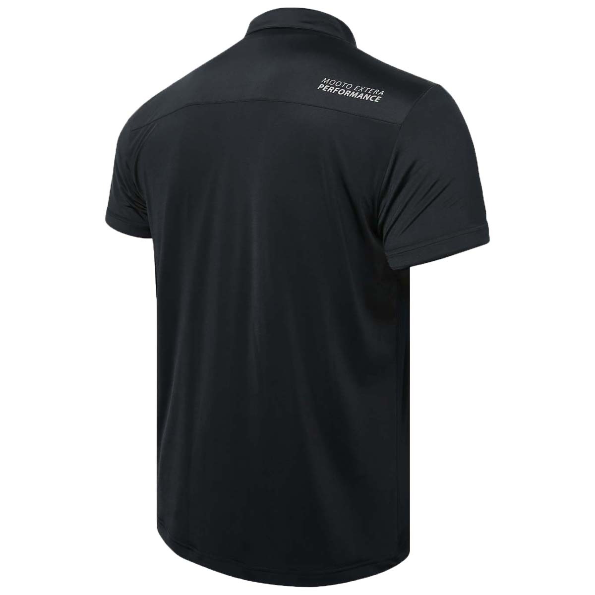 Black Mooto Performance Polo Shirt    at Bytomic Trade and Wholesale