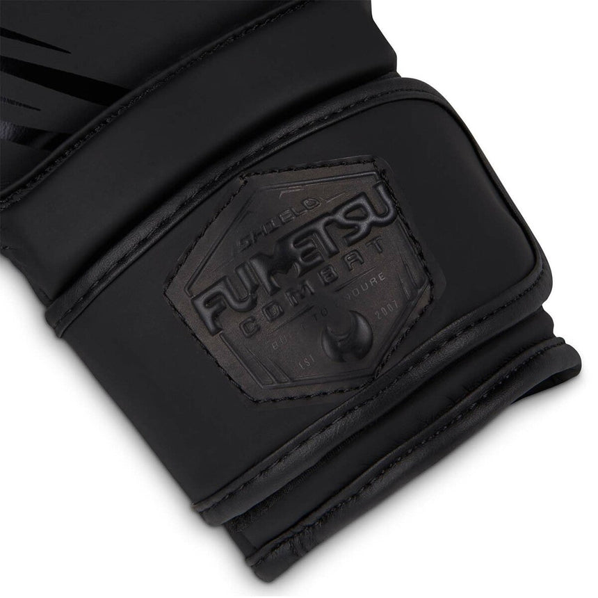 Black/Black Fumetsu Shield Kids Boxing Gloves    at Bytomic Trade and Wholesale