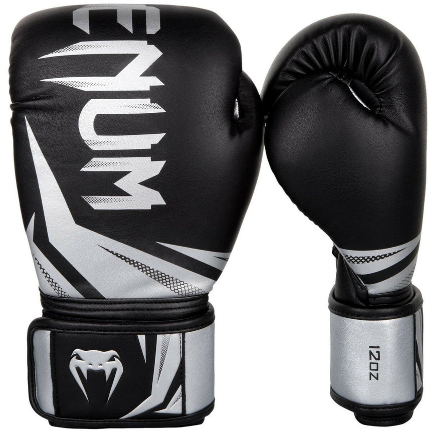 Venum Challenger 3.0 Boxing Gloves Black/Silver    at Bytomic Trade and Wholesale