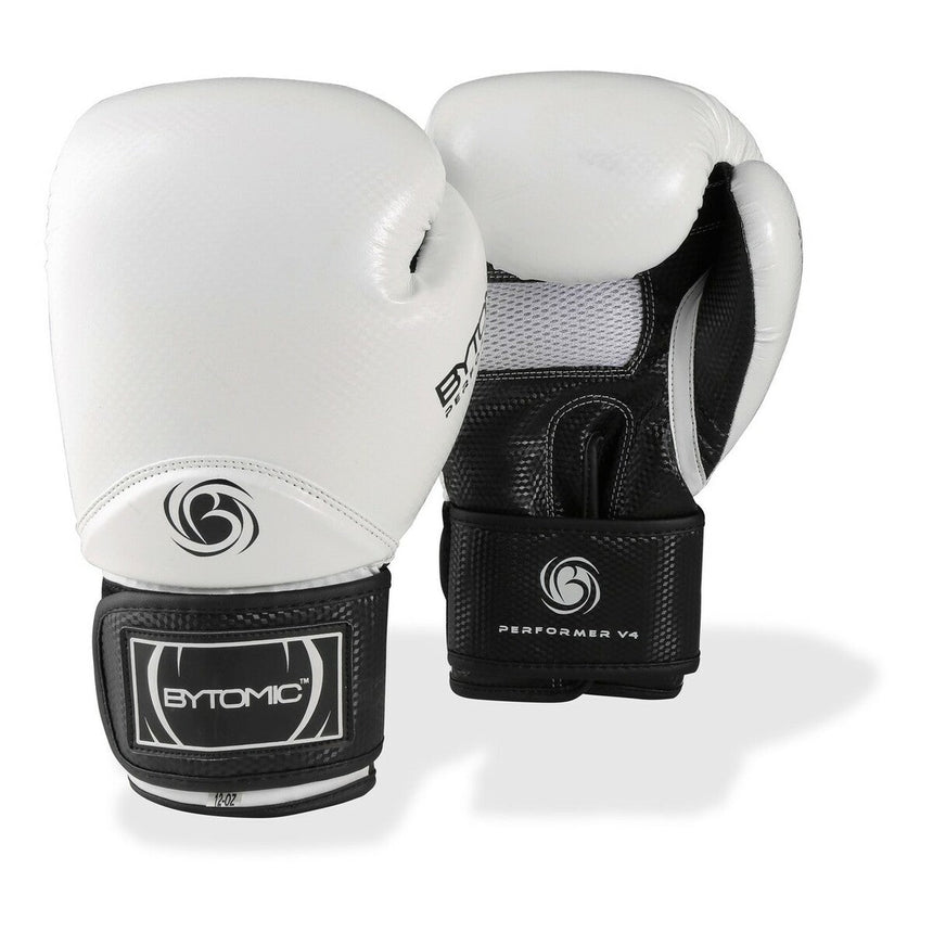 White Bytomic Performer V4 Boxing Gloves 10oz   at Bytomic Trade and Wholesale