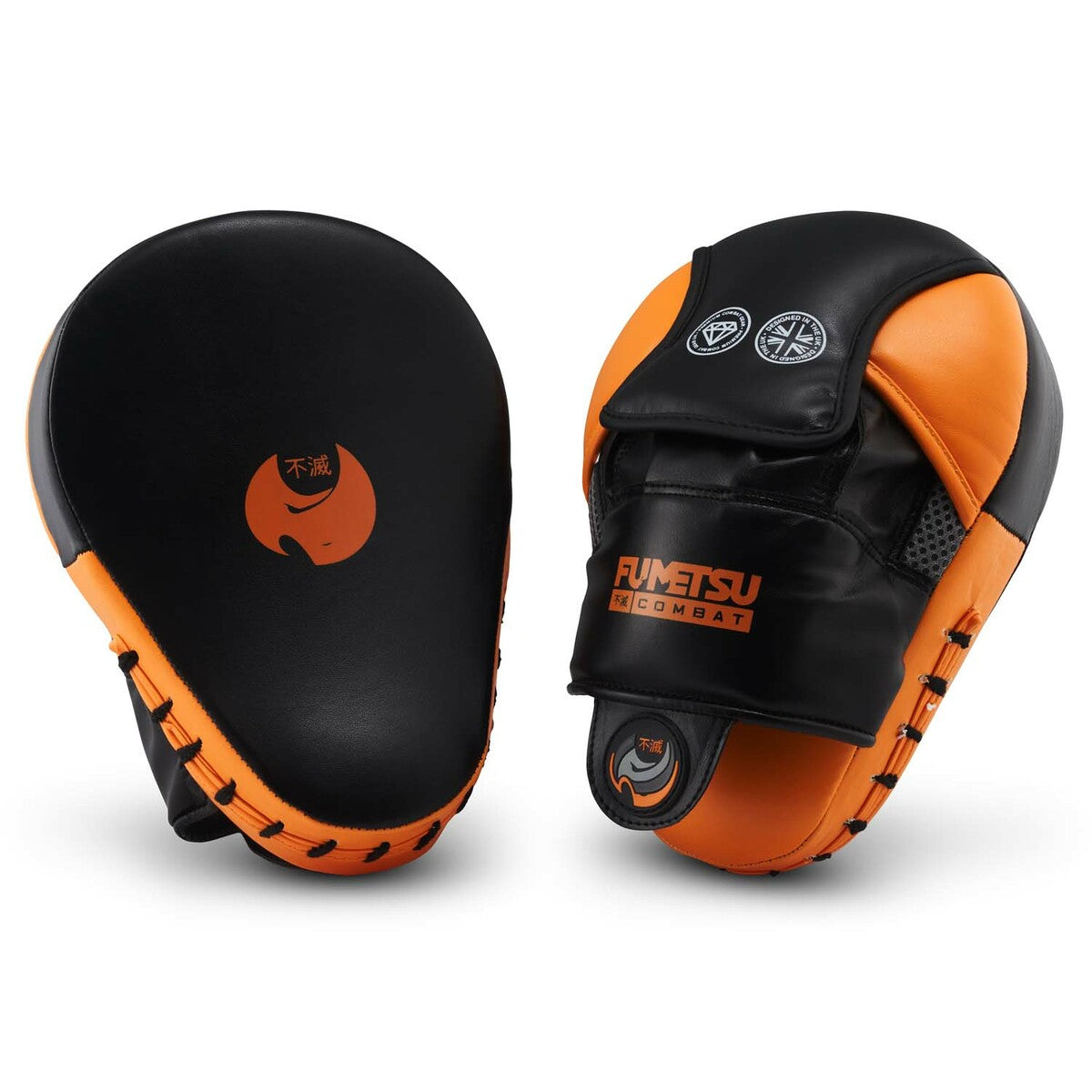 Black-Orange Fumetsu Ghost Focus Mitts    at Bytomic Trade and Wholesale