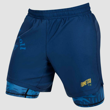 Blue Fumetsu Waves MK2 Dual Layer Fight Shorts    at Bytomic Trade and Wholesale