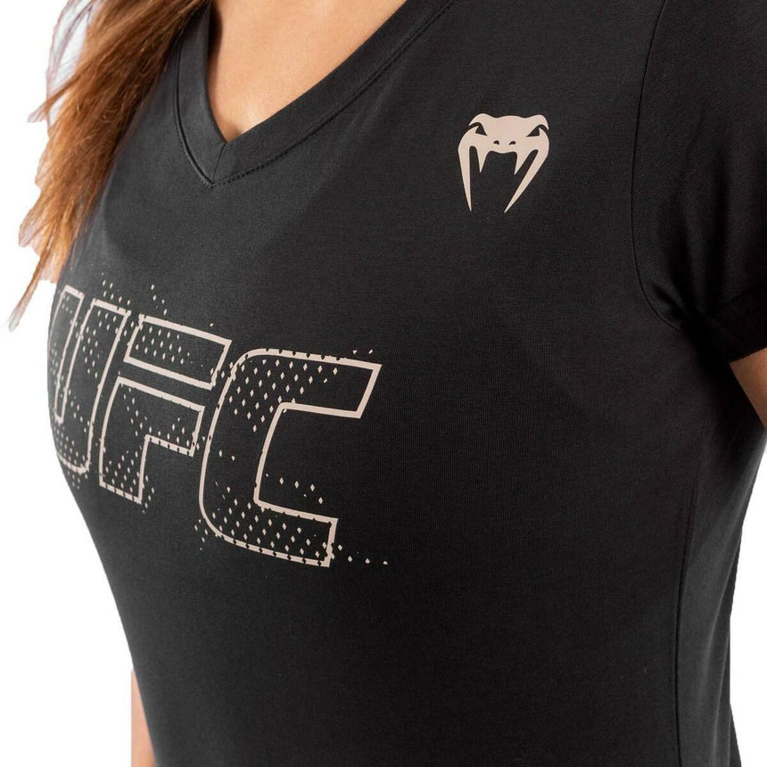 Black Venum UFC Authentic Fight Week 2 Women's T-Shirt    at Bytomic Trade and Wholesale