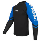 Fumetsu Competitor MK1 Long Sleeve Rash Guard Blue Small  at Bytomic Trade and Wholesale