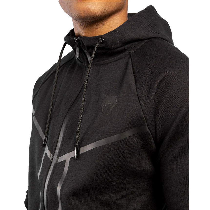 Black/Black Venum Laser X Connect Zipped Hoodie    at Bytomic Trade and Wholesale