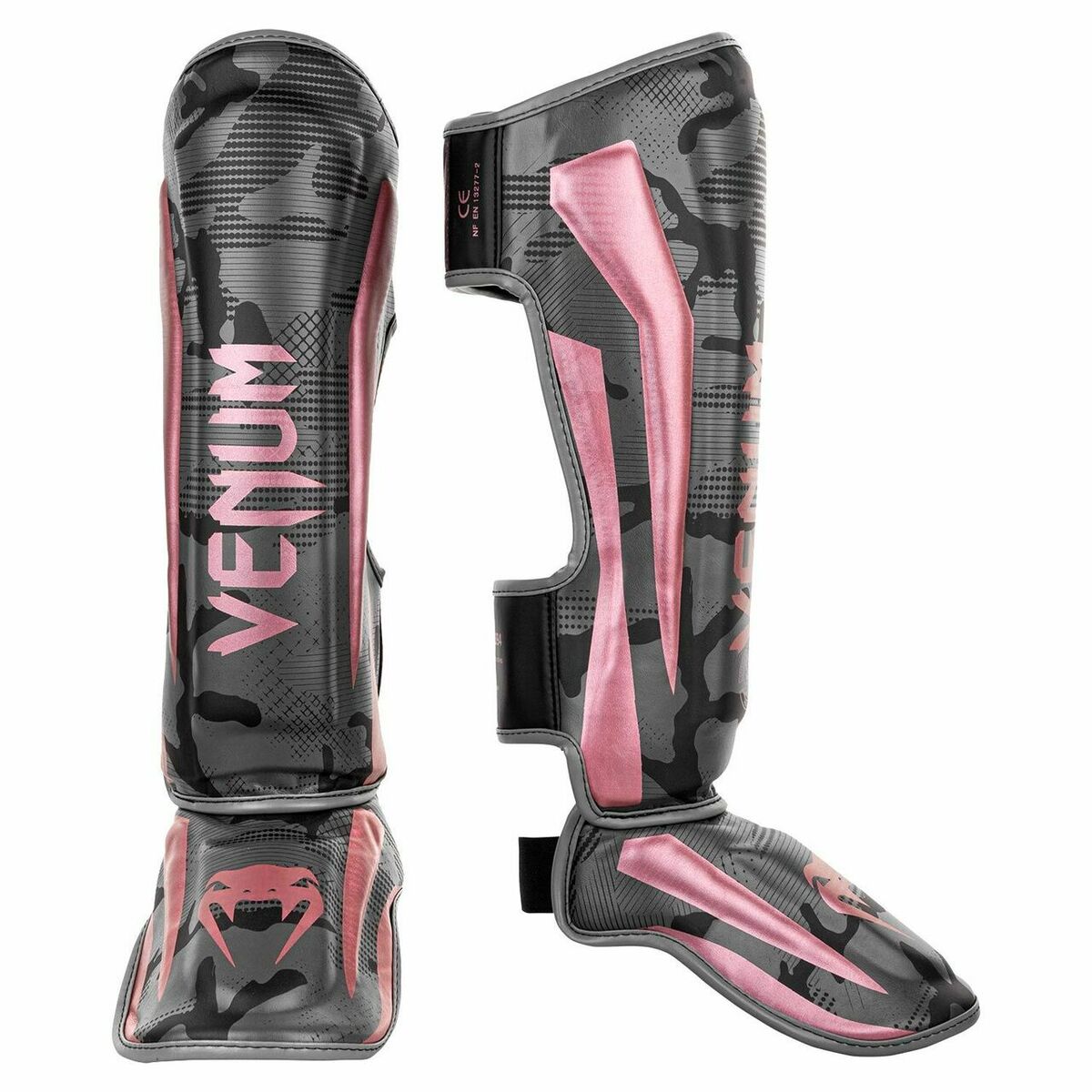 Black/Pink Venum Elite Shin Guards    at Bytomic Trade and Wholesale