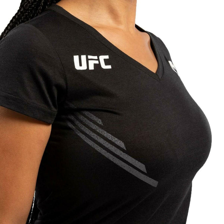 Black/White Venum UFC Replica Women's T-Shirt    at Bytomic Trade and Wholesale