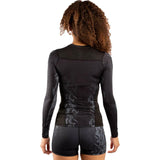 Black Venum UFC Authentic Fight Week Women's Long Sleeve Rash Guard    at Bytomic Trade and Wholesale