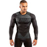 Venum One FC Impact Long Sleeve Rash Guard Black/Black Small  at Bytomic Trade and Wholesale