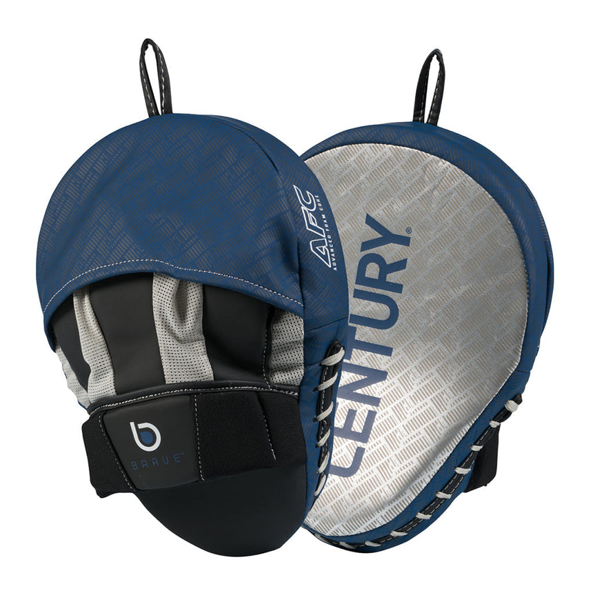 Silver-Navy Century Brave Curved Punch Mitts    at Bytomic Trade and Wholesale