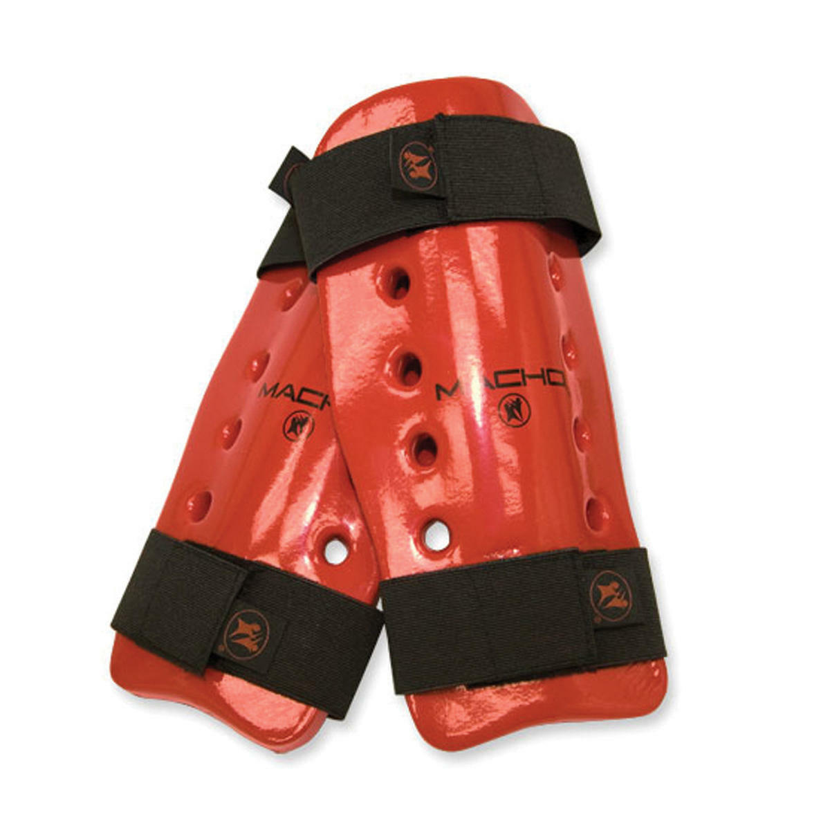 Macho Dyna Shin Guard Red Medium  at Bytomic Trade and Wholesale