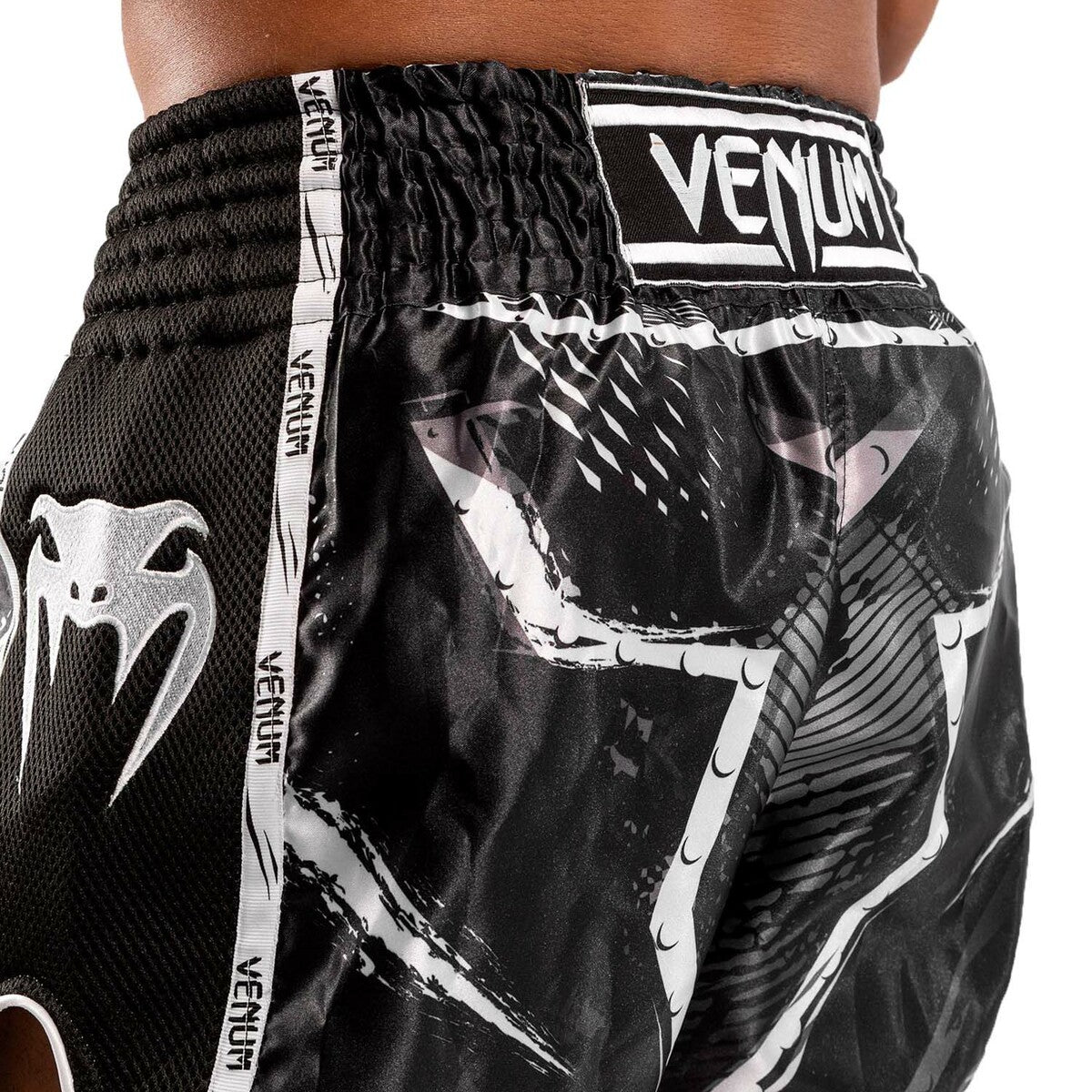 Black-White Venum Gladiator 4.0 Muay Thai Shorts    at Bytomic Trade and Wholesale