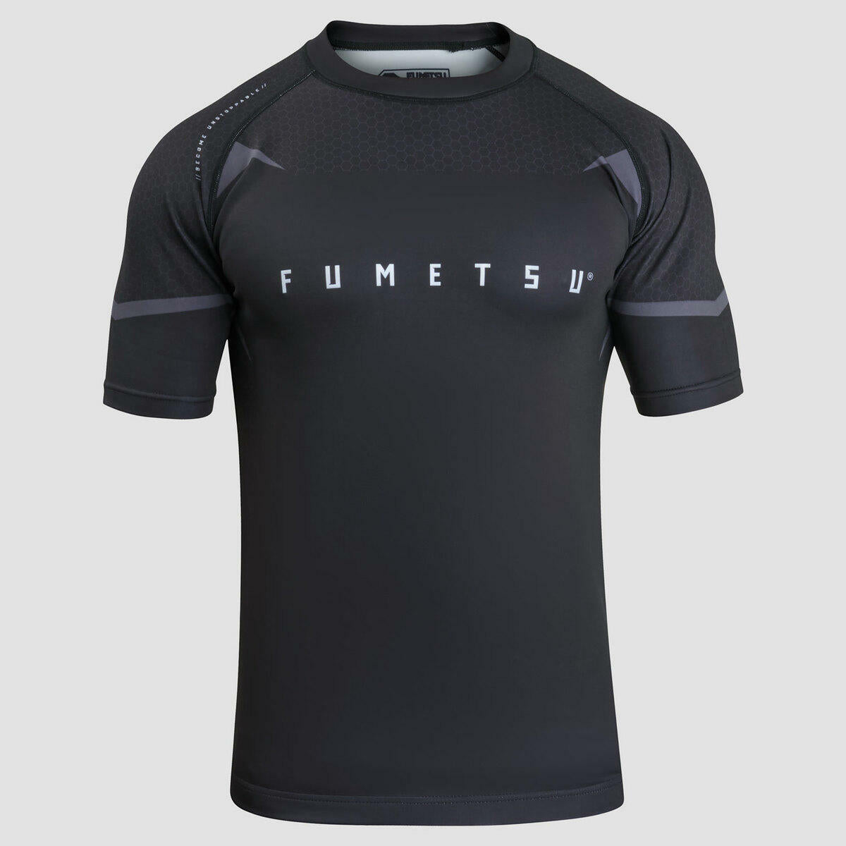 Black Fumetsu Ghost MK2 Short Sleeve Rash Guard    at Bytomic Trade and Wholesale