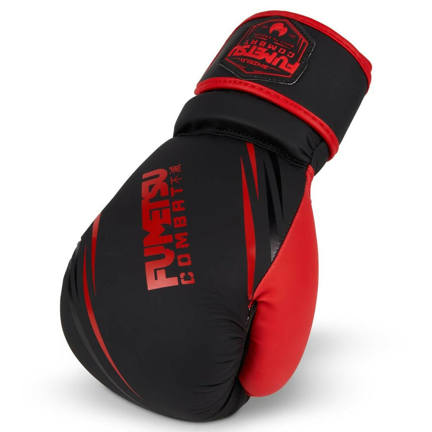 Black/Red Fumetsu Shield Kids Boxing Gloves    at Bytomic Trade and Wholesale