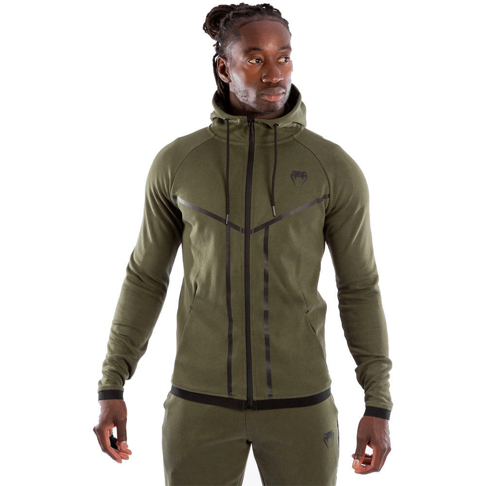 Khaki Venum Laser X Connect Zipped Hoodie Small   at Bytomic Trade and Wholesale