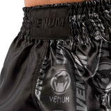 Black/Black Venum Logos Muay Thai Shorts    at Bytomic Trade and Wholesale