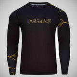 Black/Gold Fumetsu Kintsugi Long Sleeve Rash Guard    at Bytomic Trade and Wholesale