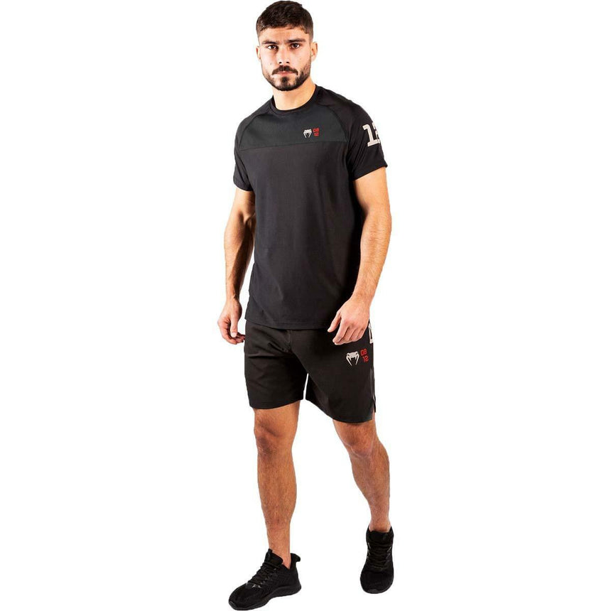 Black Venum Loma 08-12 Dry Tech T-Shirt    at Bytomic Trade and Wholesale