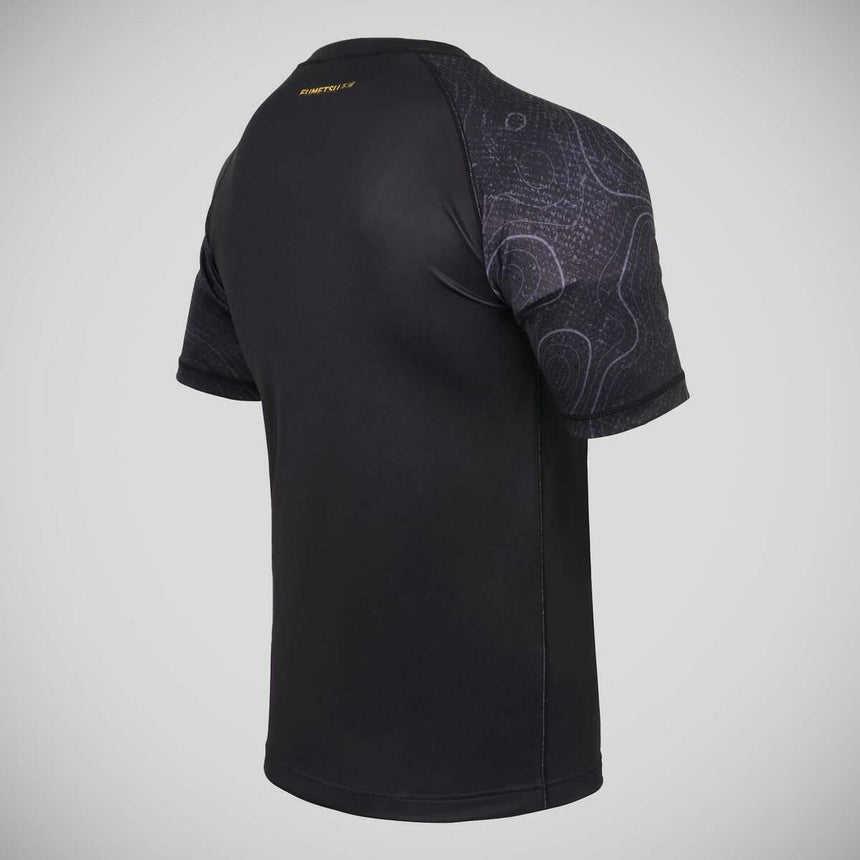 Black Fumetsu Arc Short Sleeve Rash Guard    at Bytomic Trade and Wholesale