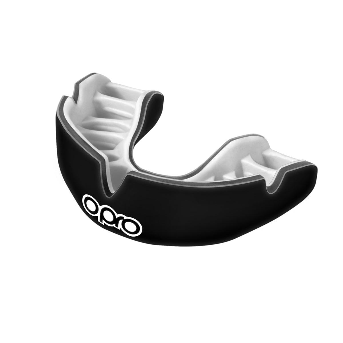 Black-White Opro Power Fit Mouth Guard    at Bytomic Trade and Wholesale