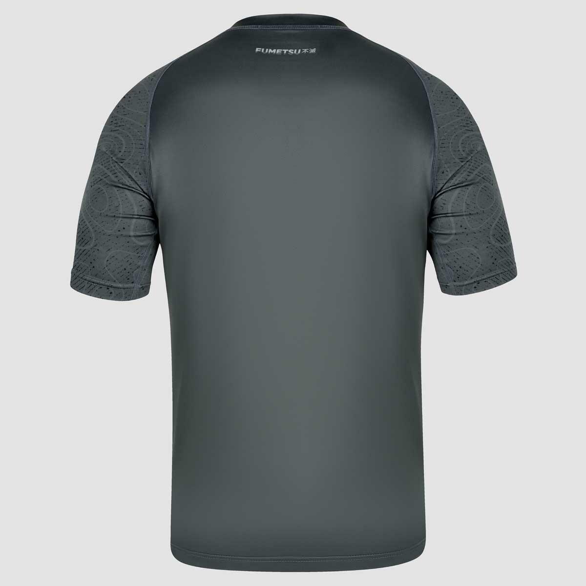 Grey Fumetsu Arc Short Sleeve Rash Guard    at Bytomic Trade and Wholesale