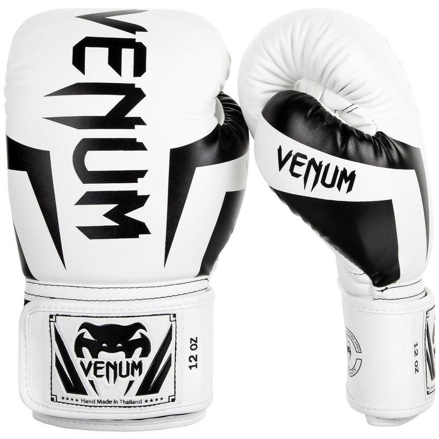 White/Black Venum Elite Boxing Gloves    at Bytomic Trade and Wholesale