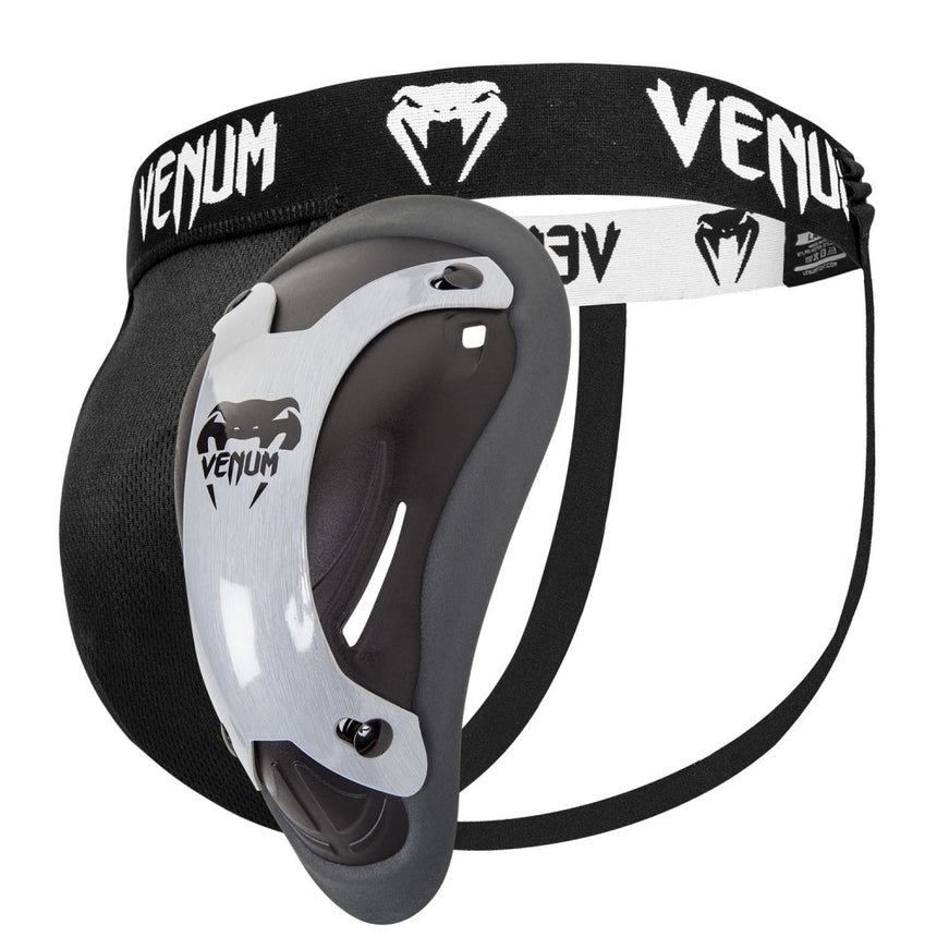 Black/Silver Venum Competitor Mens Groin Guard    at Bytomic Trade and Wholesale