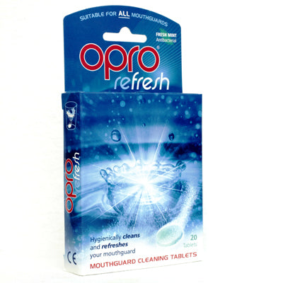 Opro Refresh Mouth Guard Cleaning Tablets Pack of 20    at Bytomic Trade and Wholesale