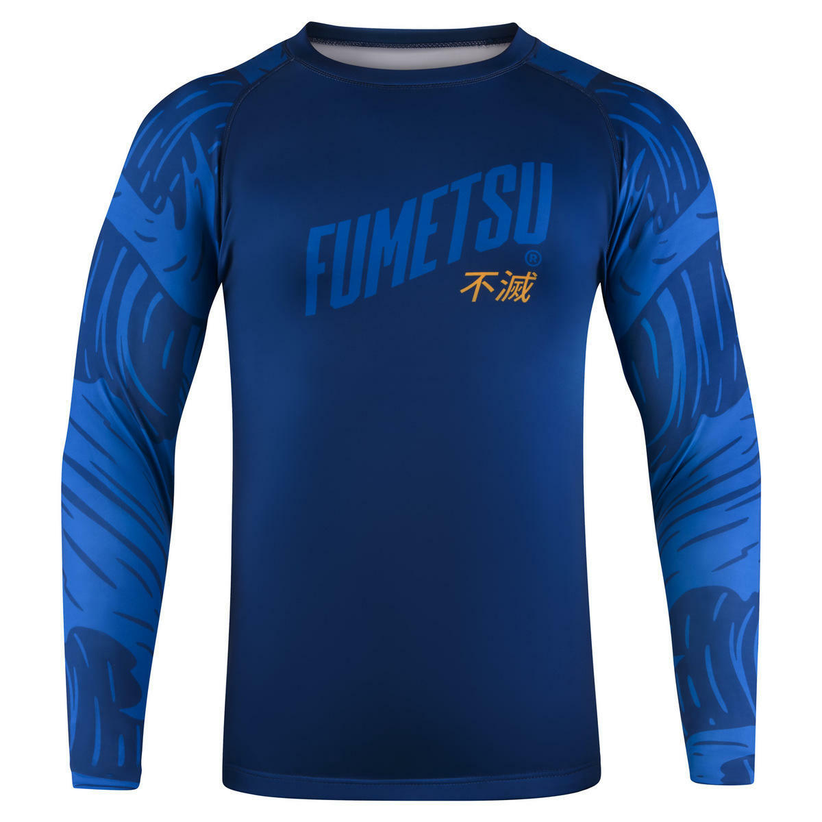 Blue Fumetsu Waves MK2 Long Sleeve Rash Guard    at Bytomic Trade and Wholesale