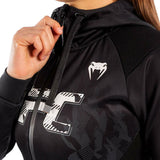 Black Venum UFC Authentic Fight Week Women's Zipped Hoodie    at Bytomic Trade and Wholesale