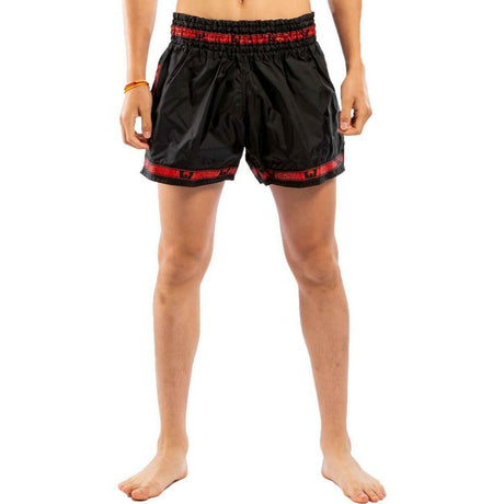 Venum Parachute Muay Thai Shorts Black/Red Large  at Bytomic Trade and Wholesale