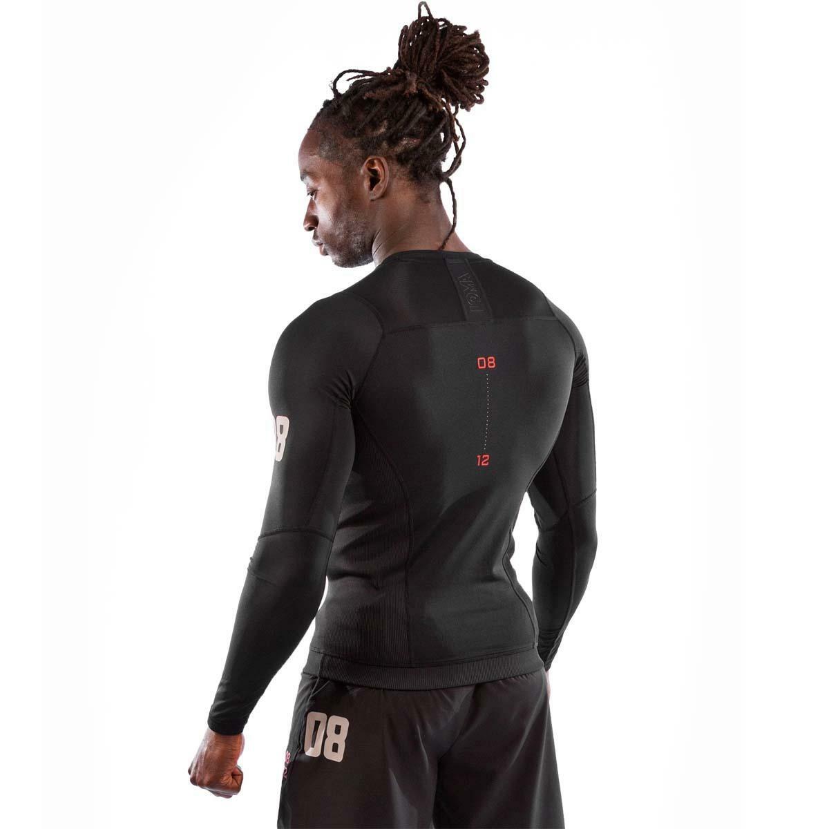 Black Venum Loma 08-12 Long Sleeve Rash Guard    at Bytomic Trade and Wholesale