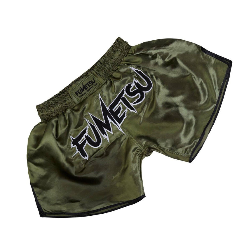 Khaki/Black Fumetsu Combat Muay Thai Shorts