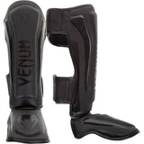 Black/Black Venum Elite Shin Guards Medium   at Bytomic Trade and Wholesale