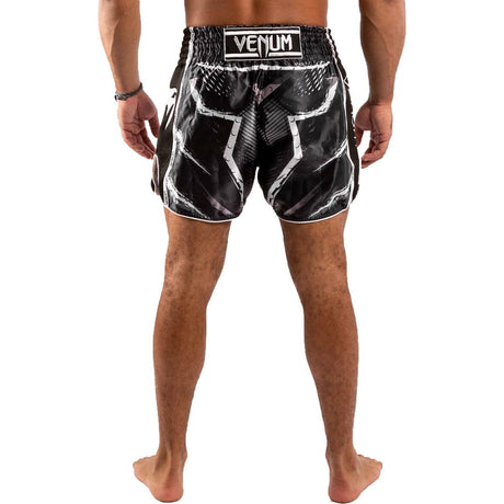 Black-White Venum Gladiator 4.0 Muay Thai Shorts
