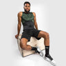Venum Nakahi Sleeveless Rash Guard Black/Khaki Small  at Bytomic Trade and Wholesale