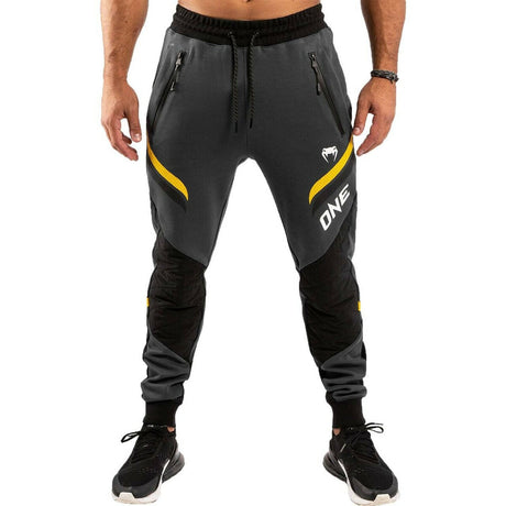 Grey/Yellow Venum One FC Impact Joggers    at Bytomic Trade and Wholesale
