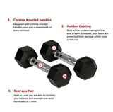 Black Bytomic Rubber 4kg Hexagon Dumbbell Set    at Bytomic Trade and Wholesale